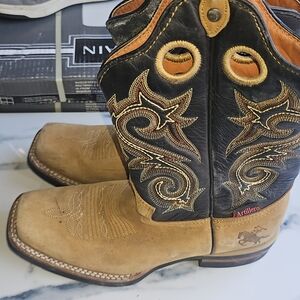 Artillero Men's Western Cowboy Boots 7.5 Genuine Bovine Leather  Mexico